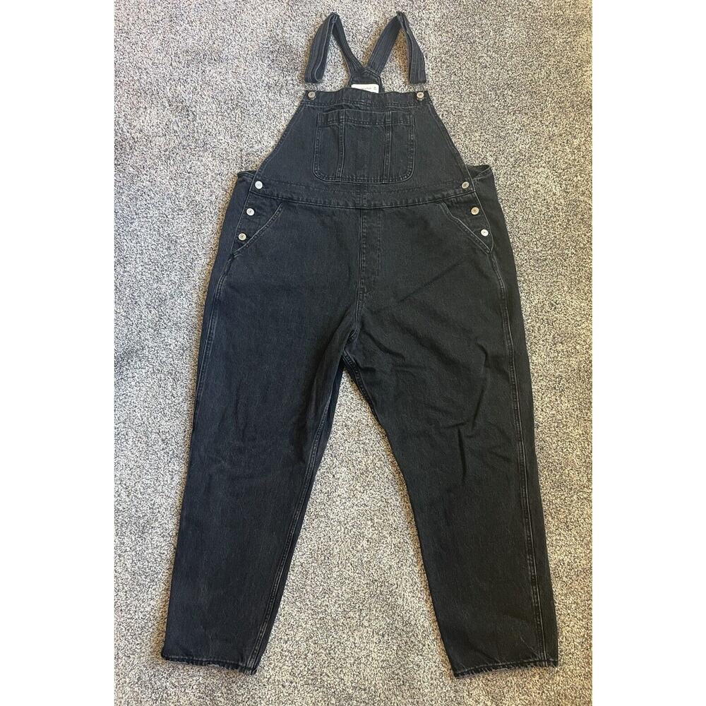 Abercrombie & Fitch Black Denim overalls